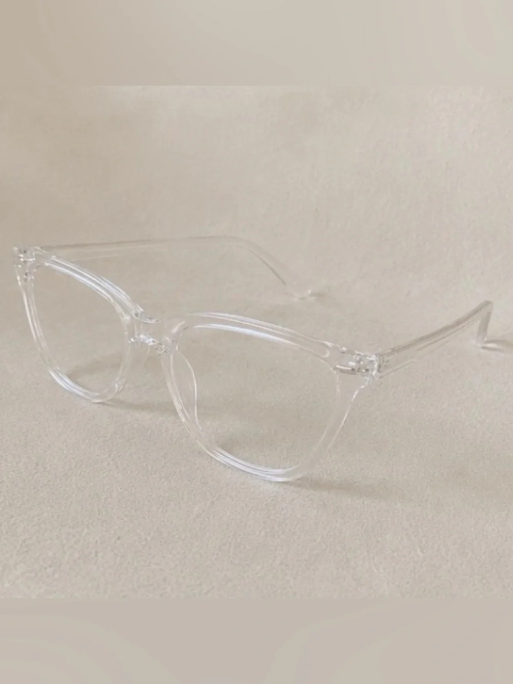 Clear Cat Eye Sunglasses Transparent Frame Women’s UV400 Small